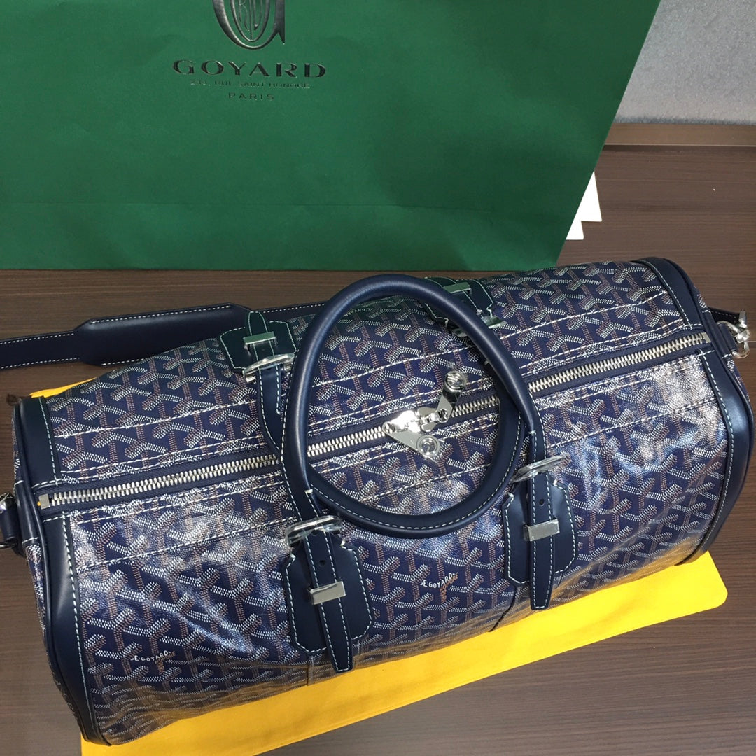 GOYARD BOSTON 50 TRAVEL BAG NAVY - Phantom Kicks