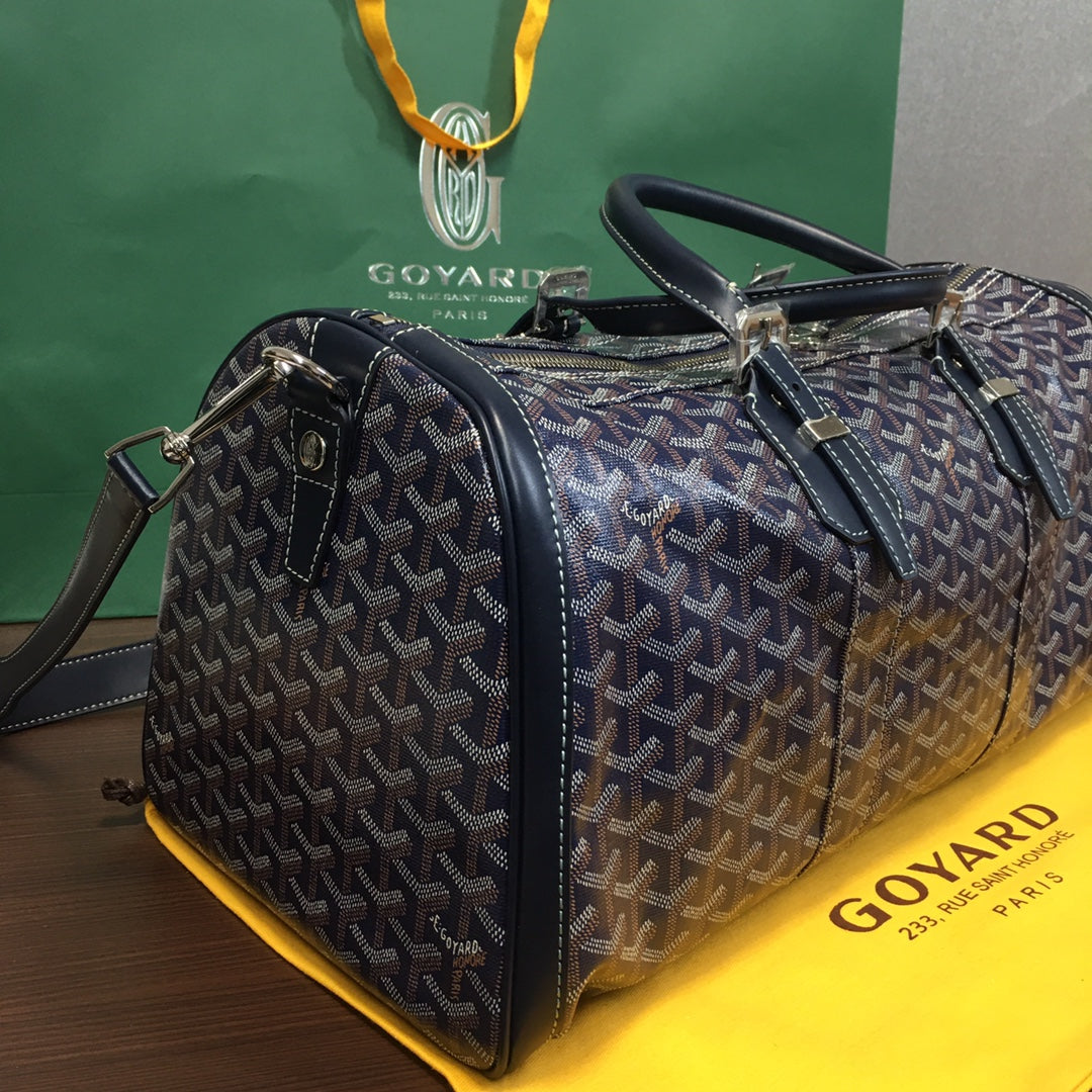 GOYARD BOSTON 50 TRAVEL BAG NAVY - Phantom Kicks