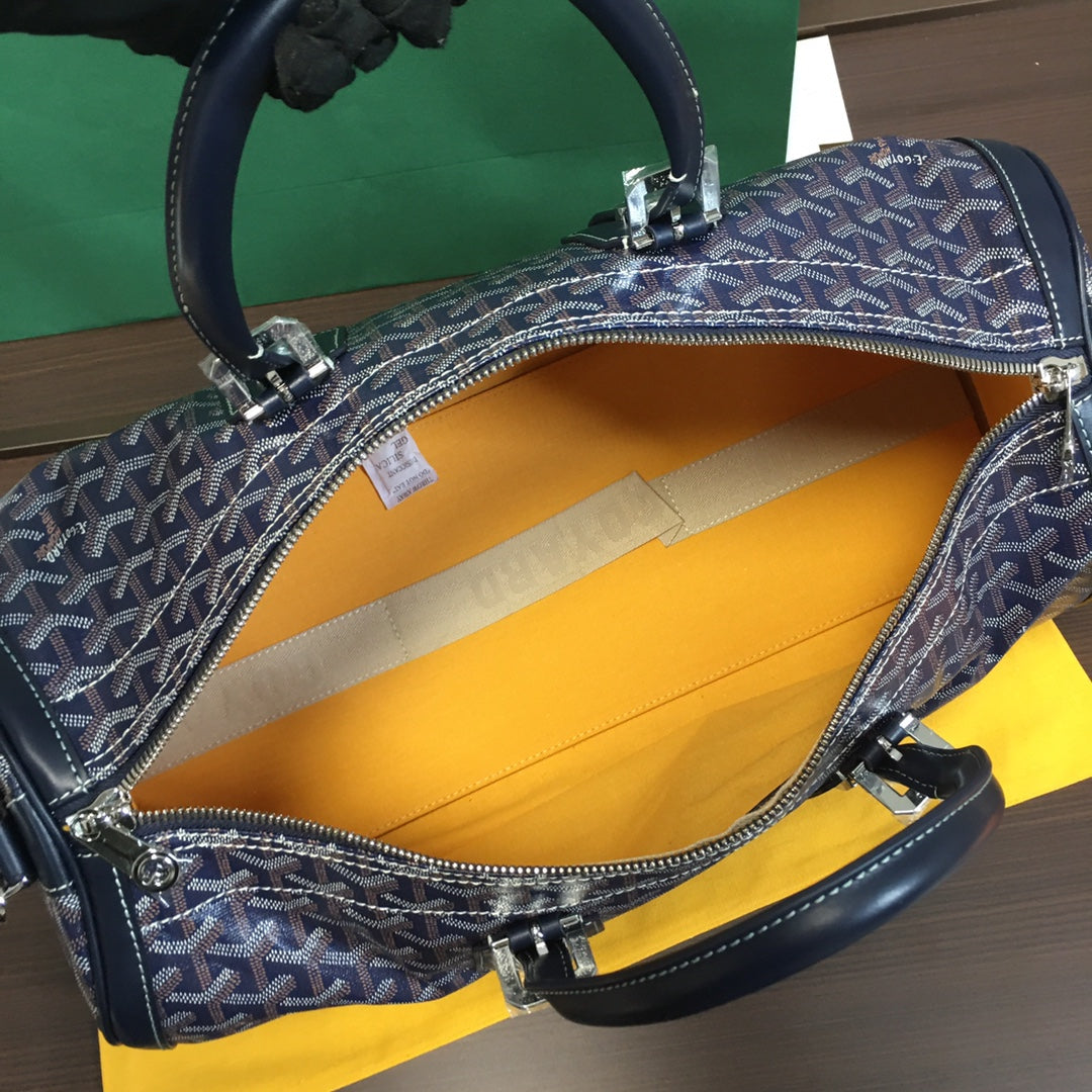 GOYARD BOSTON 50 TRAVEL BAG NAVY - Phantom Kicks