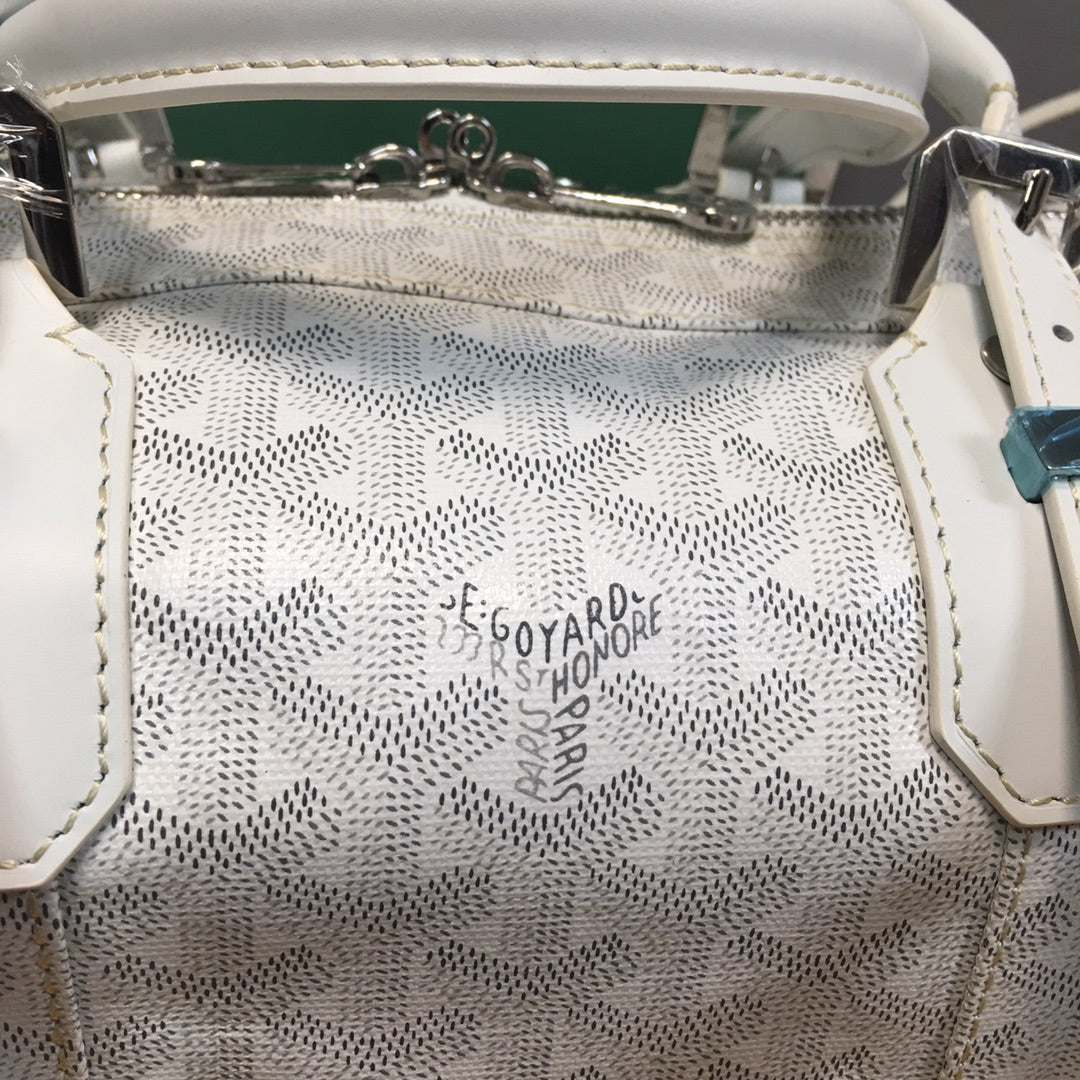 GOYARD BOSTON 50 TRAVEL BAG WHITE - Phantom Kicks