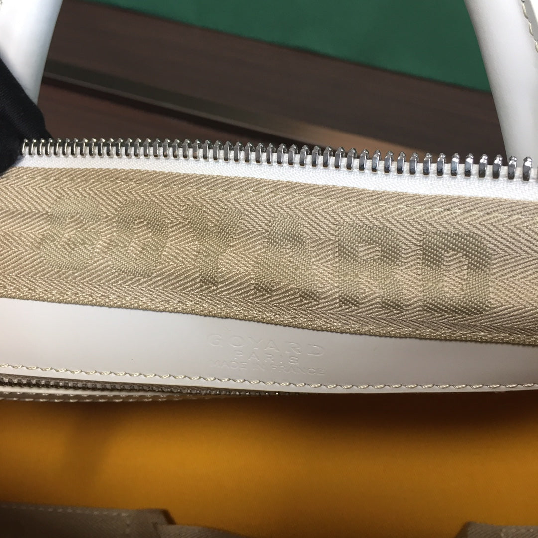 GOYARD BOSTON 50 TRAVEL BAG WHITE - Phantom Kicks