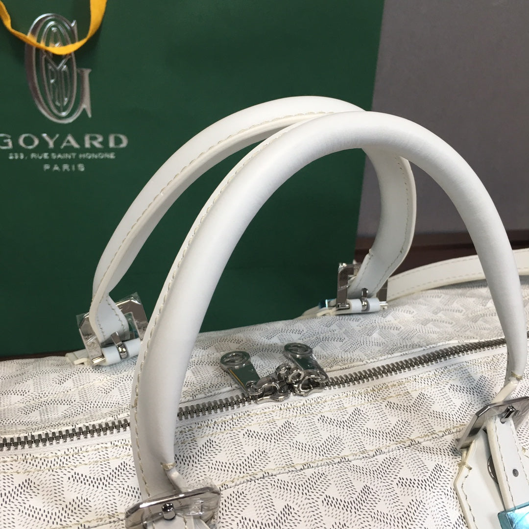 GOYARD BOSTON 50 TRAVEL BAG WHITE - Phantom Kicks