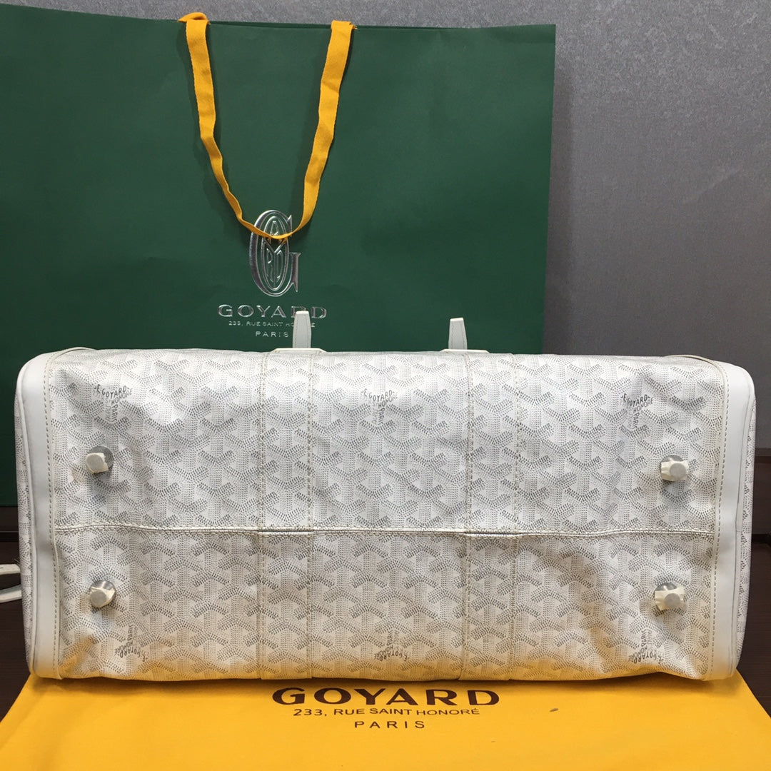 GOYARD BOSTON 50 TRAVEL BAG WHITE - Phantom Kicks