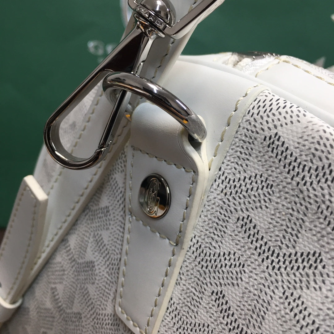 GOYARD BOSTON 50 TRAVEL BAG WHITE - Phantom Kicks