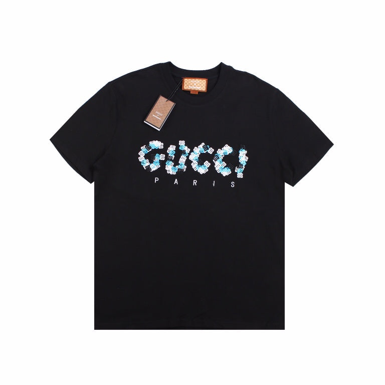 GUCCI x BALENCIAGA FLOWER LOGO T-SHIRT BLACK - Phantom Kicks