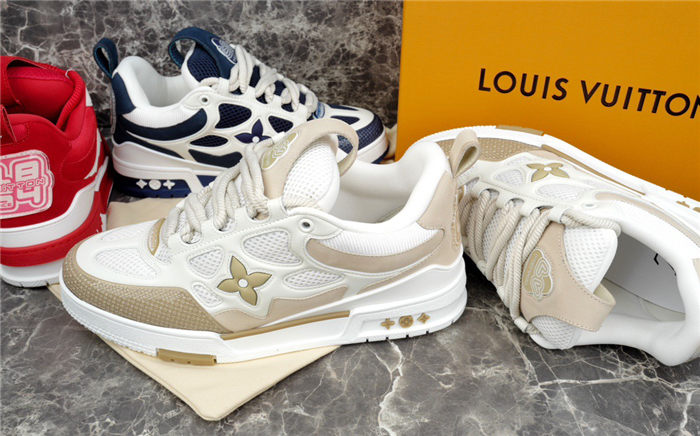 LOUIS VUITTON LV SKATE SNEAKER BEIGE WHITE - Phantom Kicks