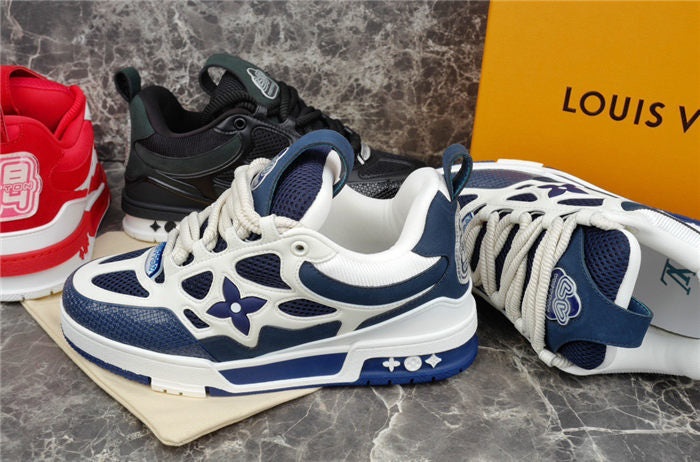 LOUIS VUITTON LV SKATE SNEAKER MARINE WHITE - Phantom Kicks
