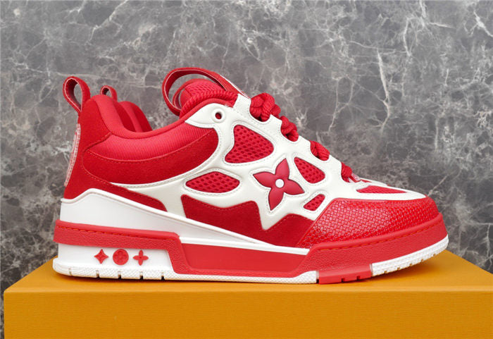LOUIS VUITTON LV SKATE SNEAKER RED WHITE - Phantom Kicks