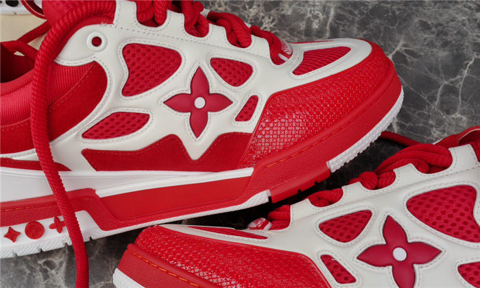 LOUIS VUITTON LV SKATE SNEAKER RED WHITE - Phantom Kicks
