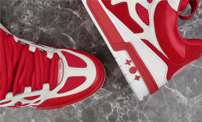 LOUIS VUITTON LV SKATE SNEAKER RED WHITE - Phantom Kicks