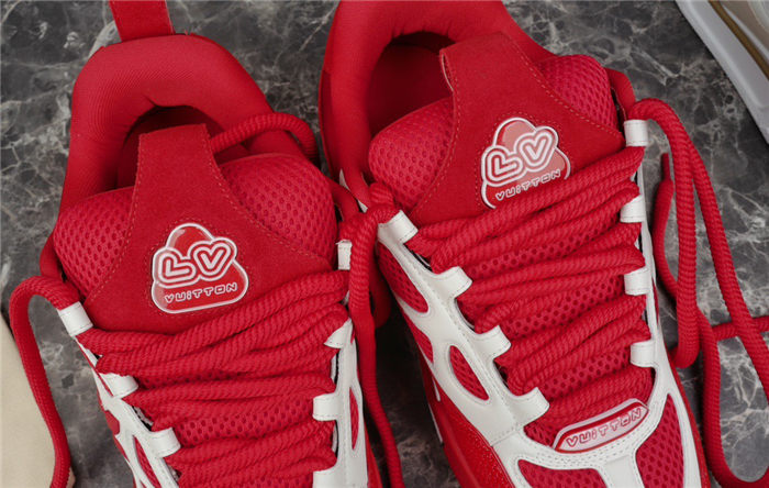 LOUIS VUITTON LV SKATE SNEAKER RED WHITE - Phantom Kicks