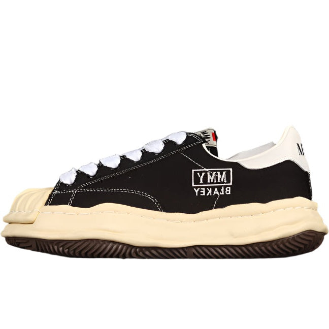 MAISON MIHARA YASUHIRO BLAKEY OG SOLE LEATHER LOW BEIGE BLACK - Phantom Kicks
