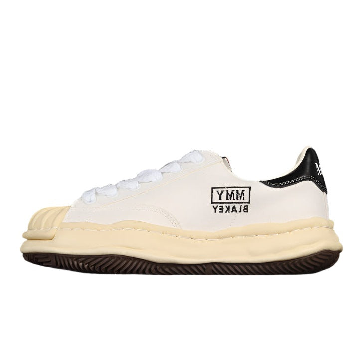 MAISON MIHARA YASUHIRO BLAKEY OG SOLE LEATHER LOW BEIGE WHITE - Phantom Kicks