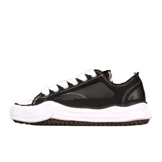 MAISON MIHARA YASUHIRO PETERSON OG SOLE CANVAS LOW BLACK