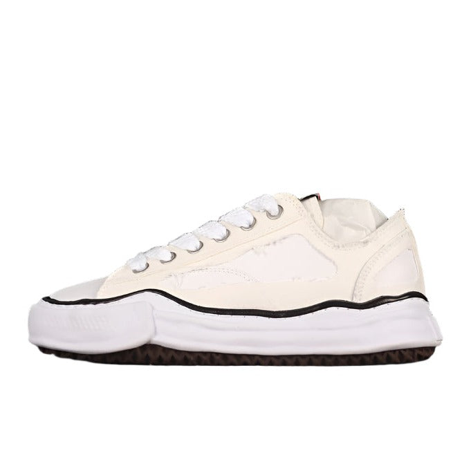 MAISON MIHARA YASUHIRO PETERSON OG SOLE CANVAS LOW WHITE - Phantom Kicks