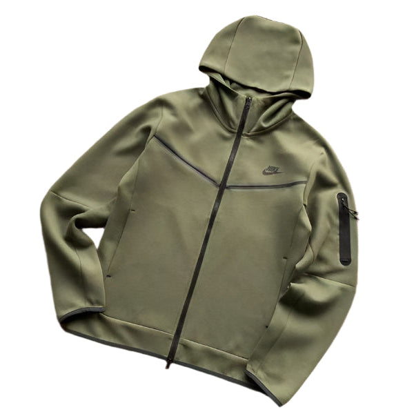 NIKE TECH FLEECE HOODIE x ARMY GREEN - Phantom Kicks