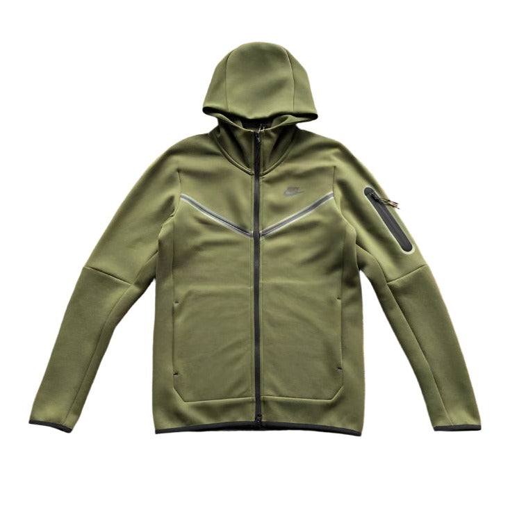NIKE TECH FLEECE HOODIE x OLIVE GREEN - Phantom Kicks