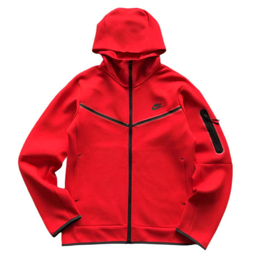 NIKE TECH FLEECE HOODIE x UNIVERSITY RED - Phantom Kicks