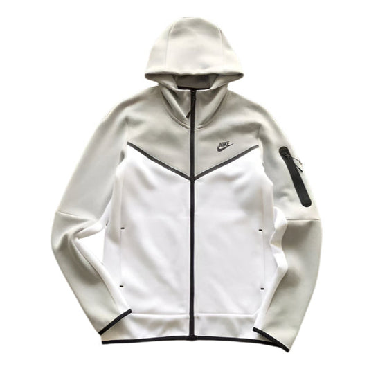 NIKE TECH FLEECE HOODIE x WHITE/GREY - Phantom Kicks
