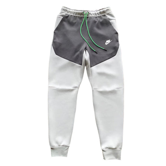 NIKE TECH FLEECE PANTS x GREY/BLACK/GREEN - Phantom Kicks
