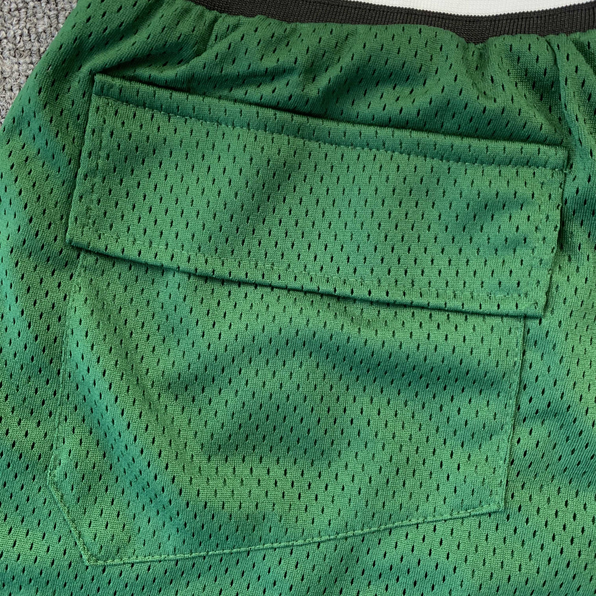 RHUDE COURT LOGO SHORTS GREEN - Phantom Kicks
