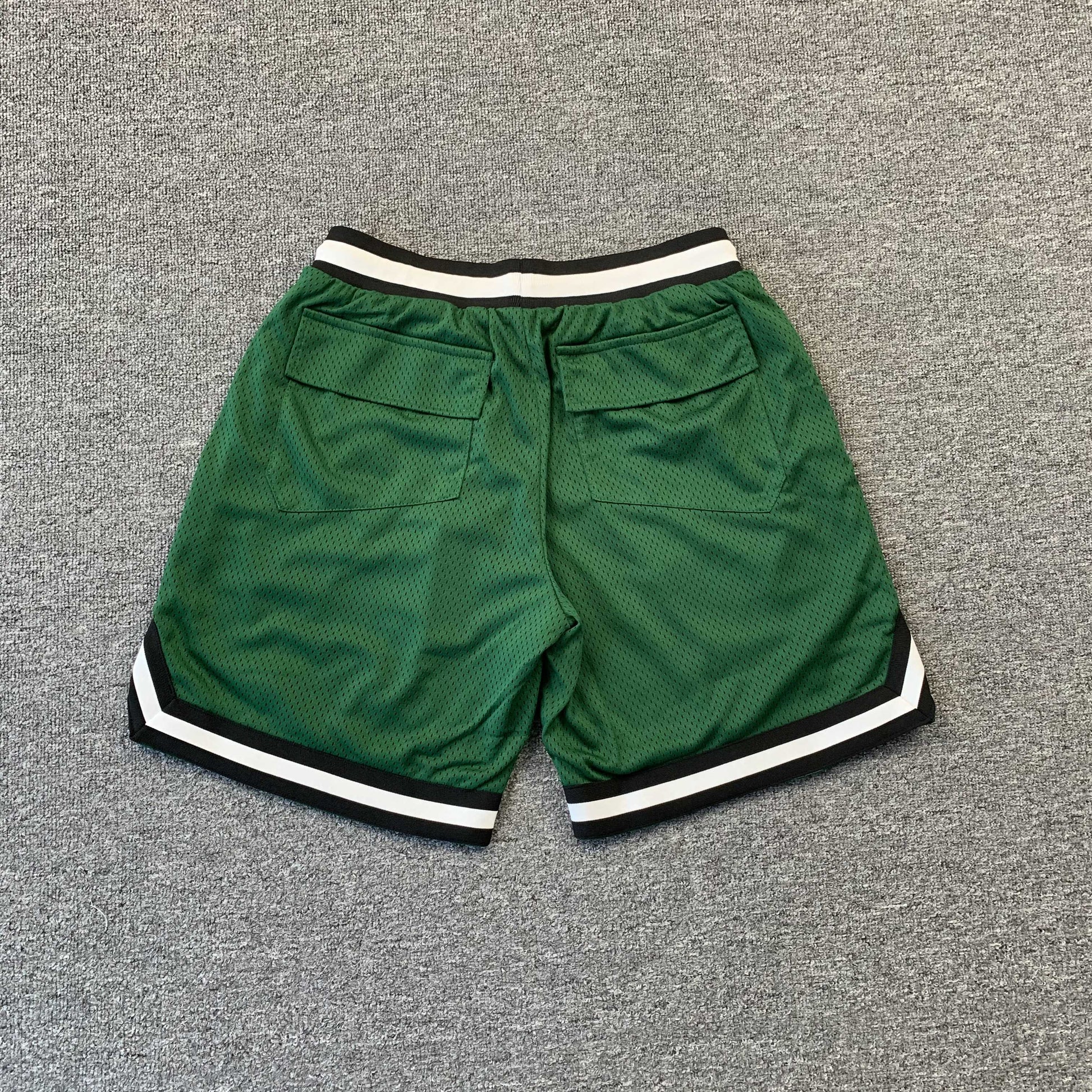 RHUDE COURT LOGO SHORTS GREEN - Phantom Kicks