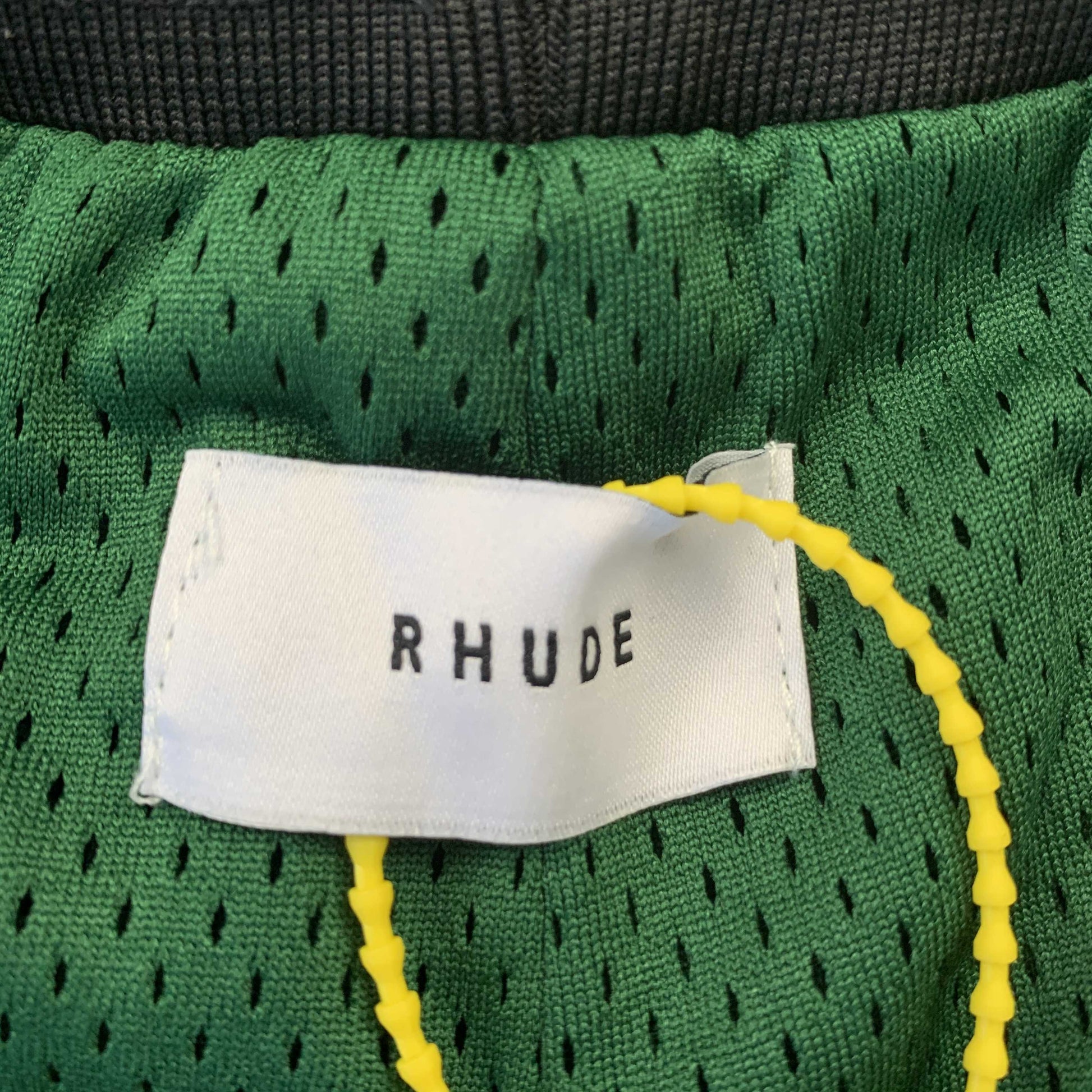 RHUDE COURT LOGO SHORTS GREEN - Phantom Kicks
