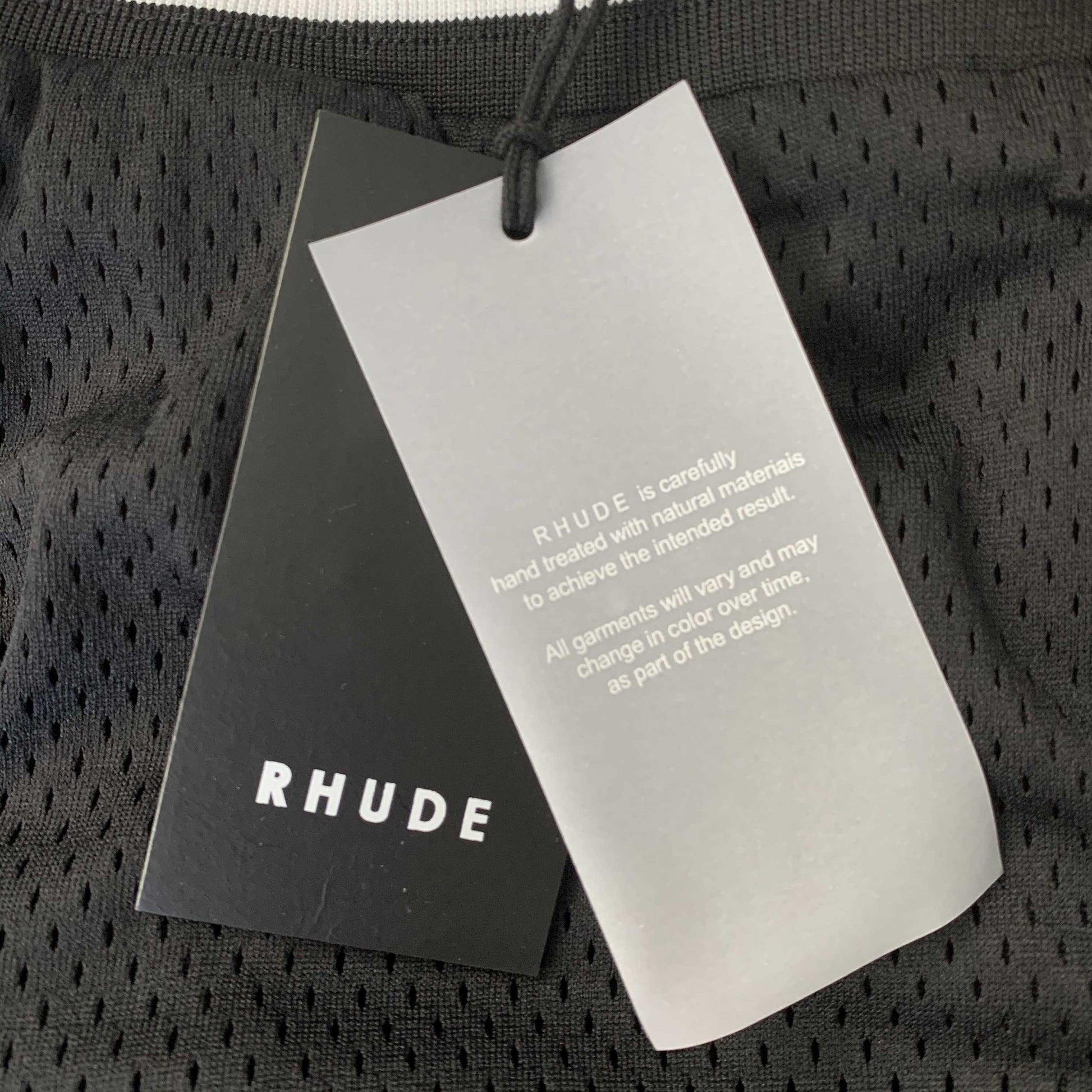 RHUDE COURT LOGO SHORTS NAVY - Phantom Kicks
