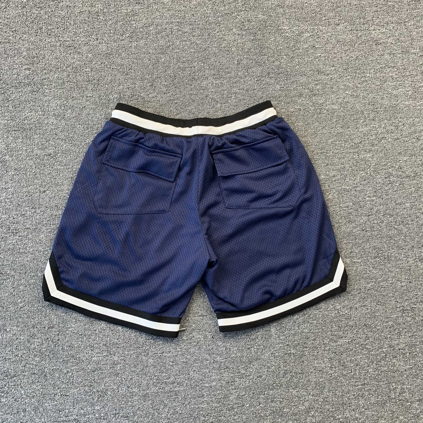 RHUDE COURT LOGO SHORTS NAVY - Phantom Kicks