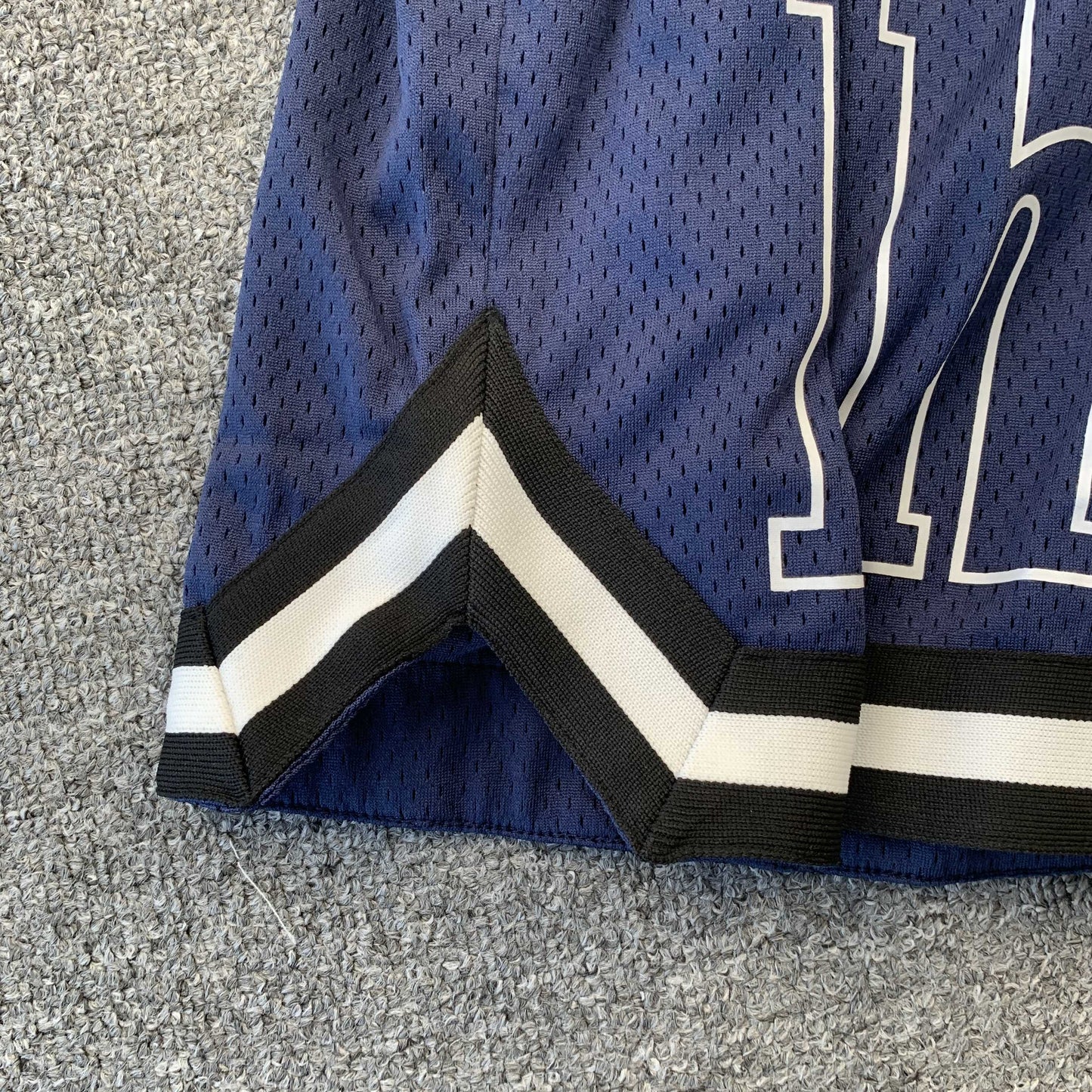RHUDE COURT LOGO SHORTS NAVY - Phantom Kicks