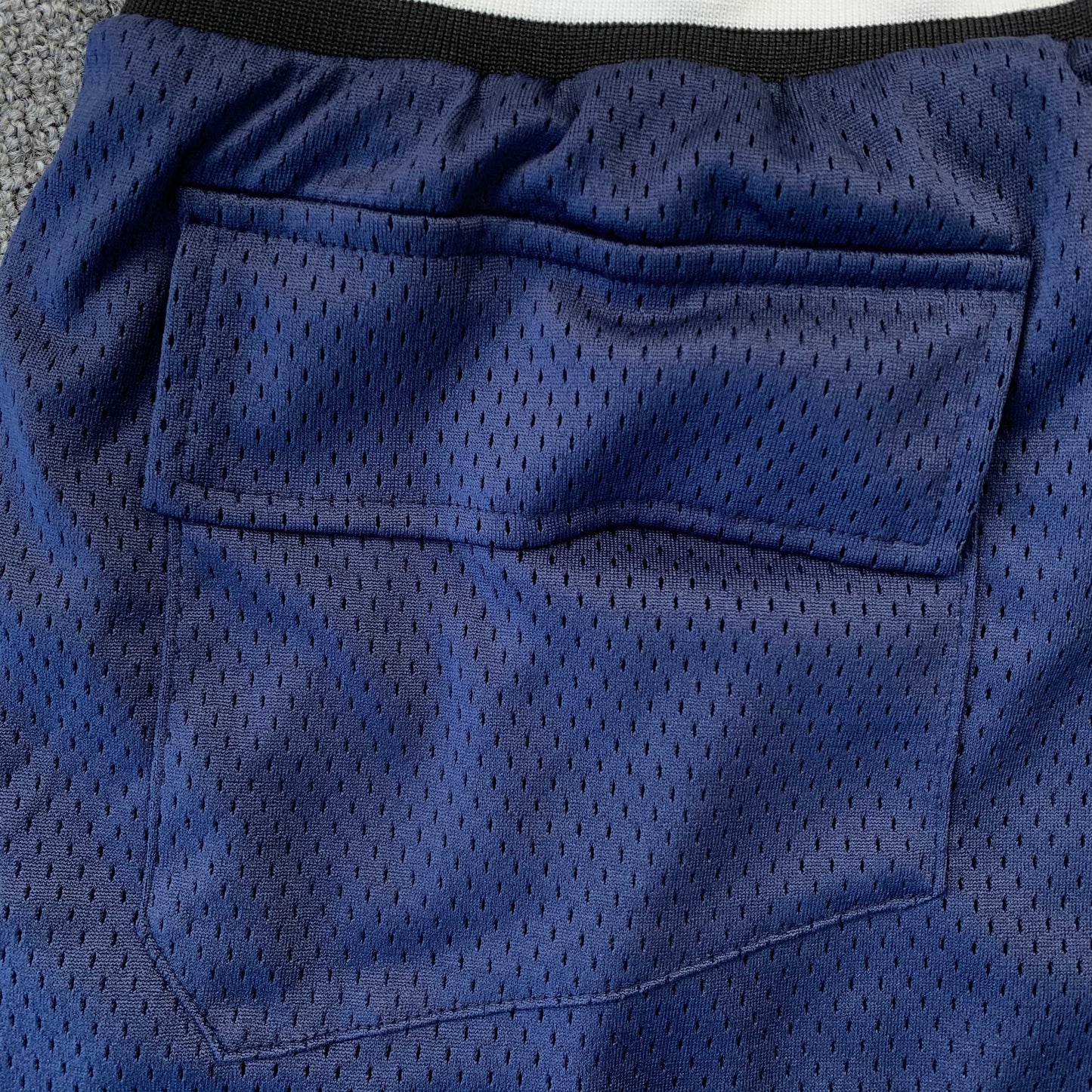 RHUDE COURT LOGO SHORTS NAVY - Phantom Kicks