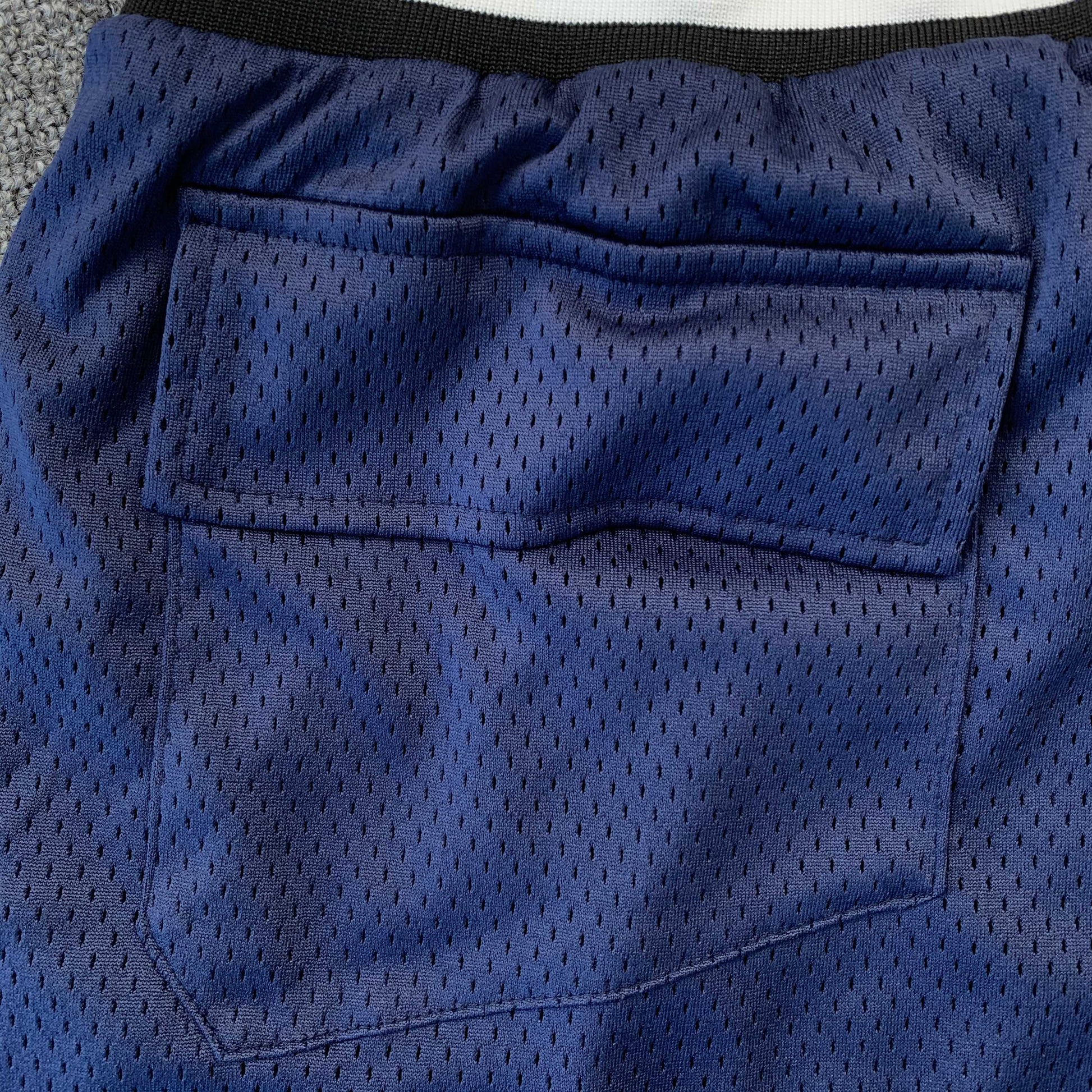 RHUDE COURT LOGO SHORTS NAVY - Phantom Kicks