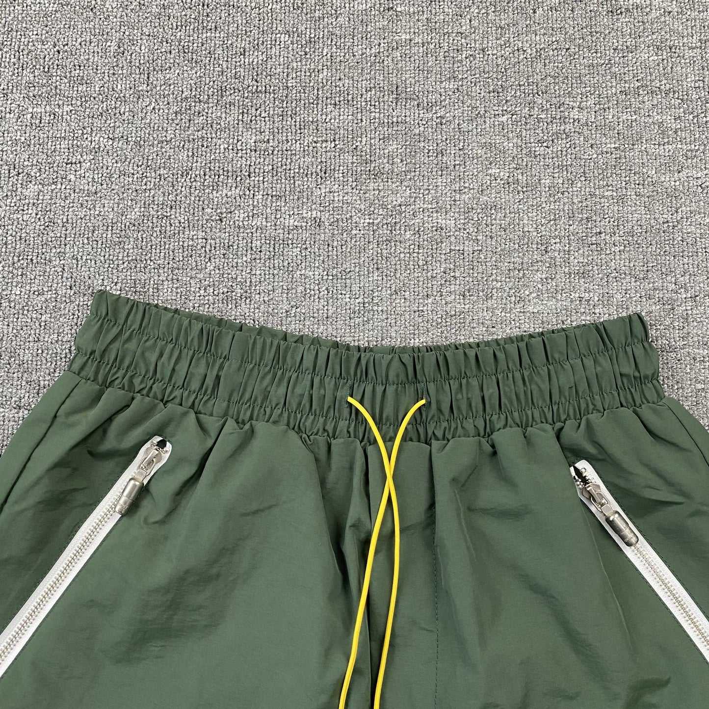 RHUDE RH LOGO SHORTS GREEN - Phantom Kicks
