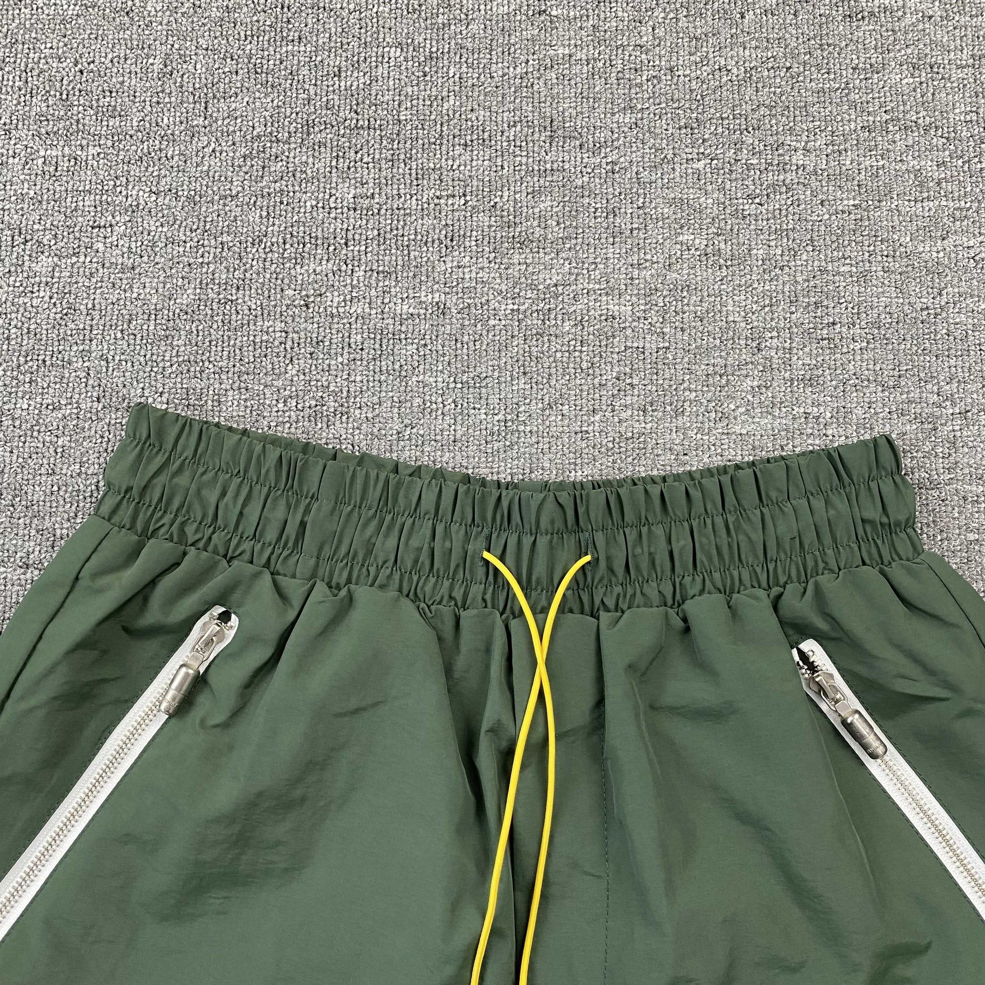RHUDE RH LOGO SHORTS GREEN - Phantom Kicks