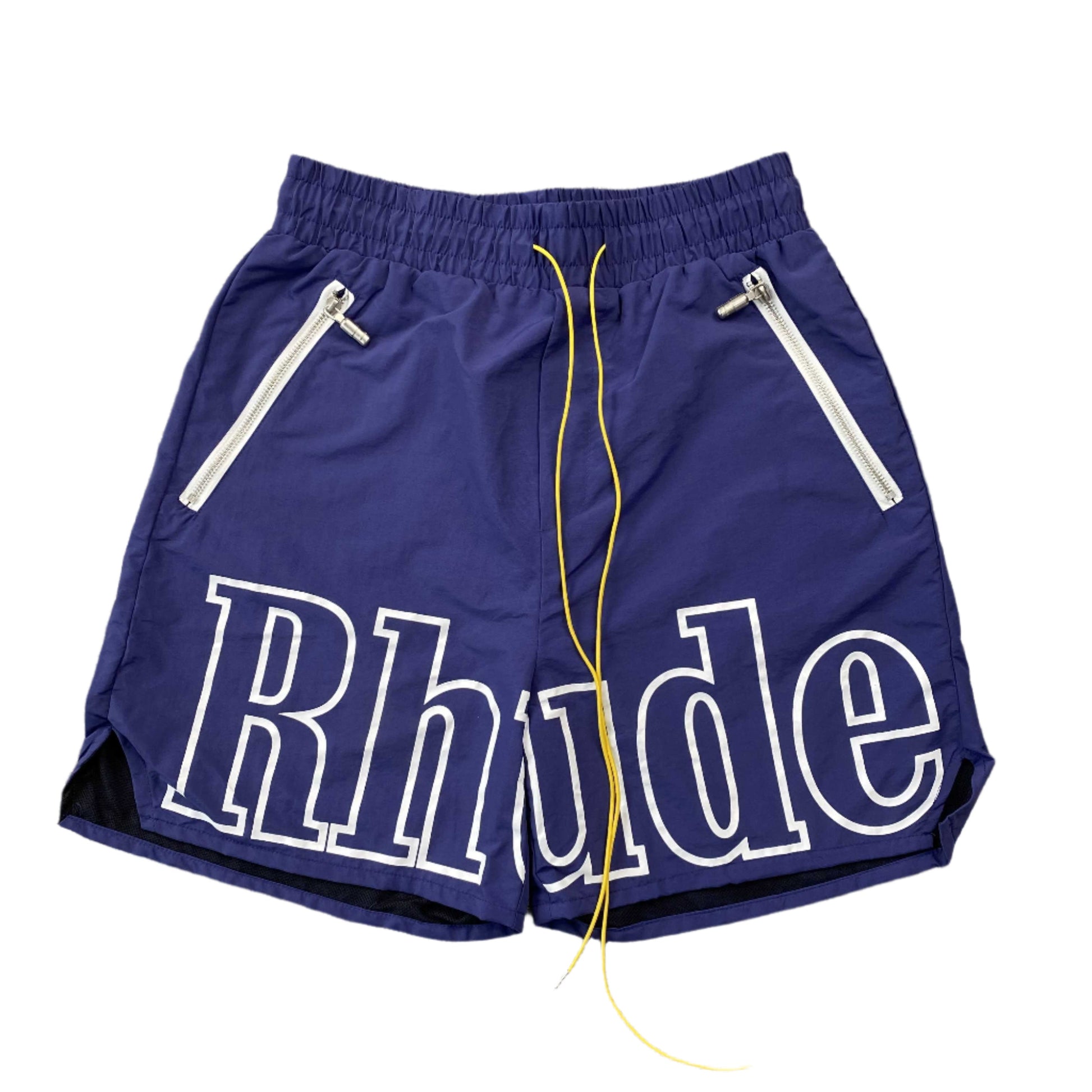 RHUDE RH LOGO SHORTS NAVY - Phantom Kicks