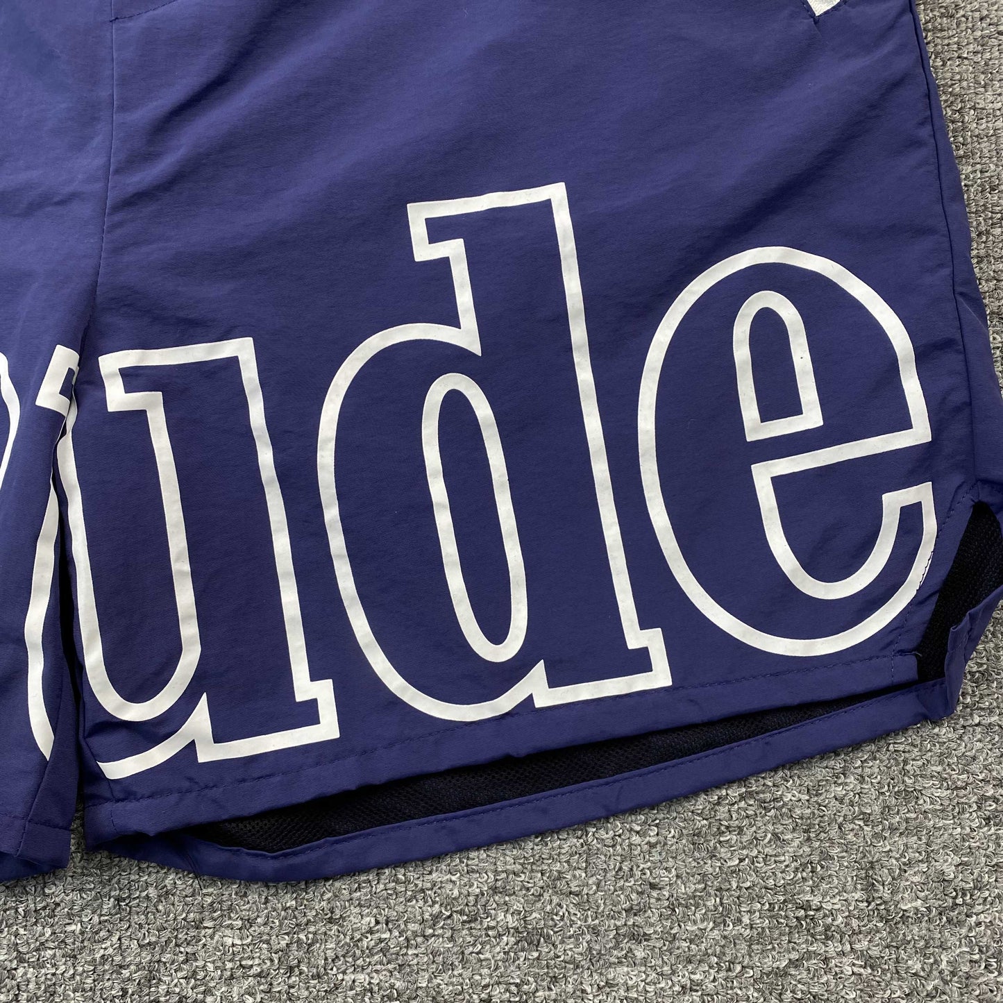 RHUDE RH LOGO SHORTS NAVY - Phantom Kicks