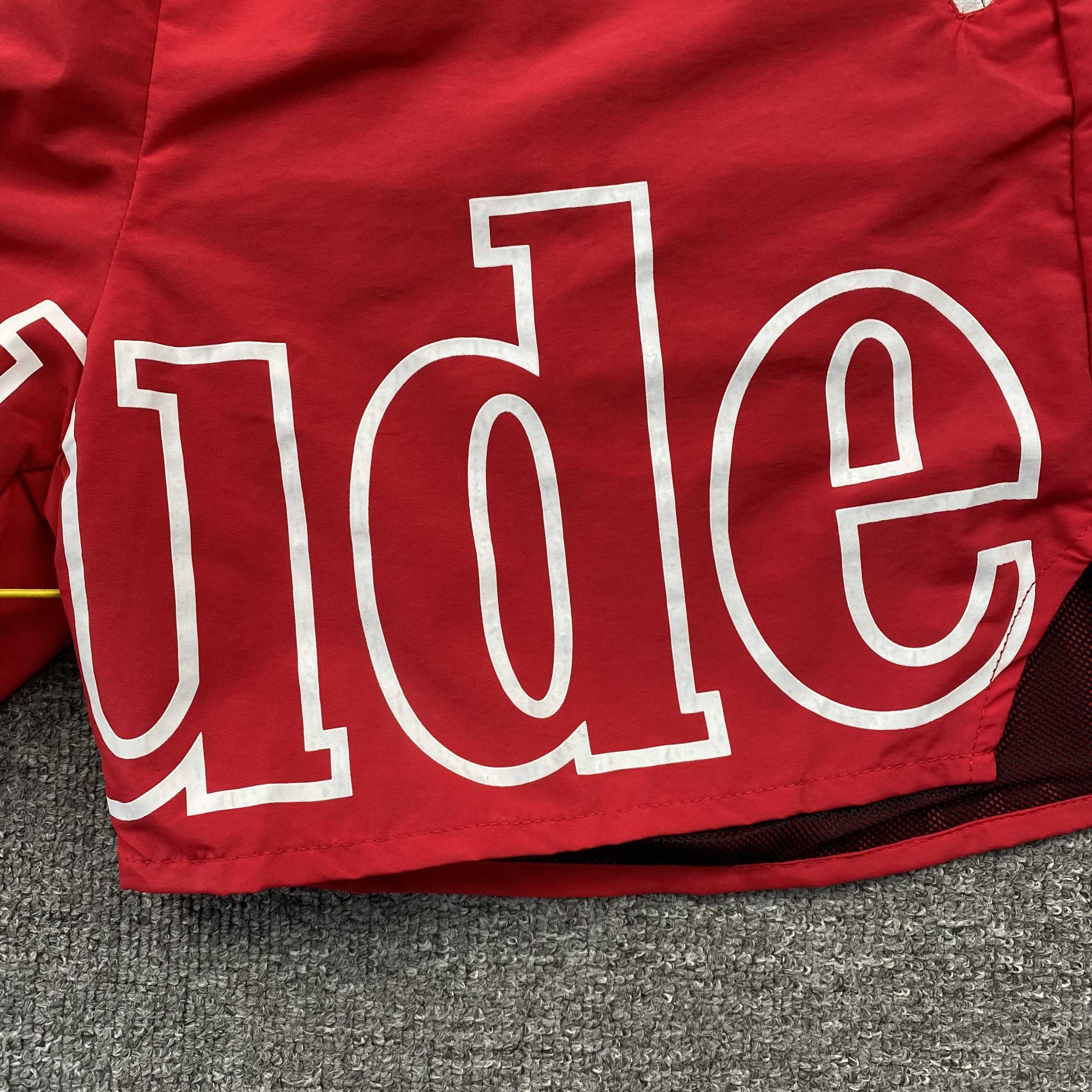 RHUDE RH LOGO SHORTS RED - Phantom Kicks