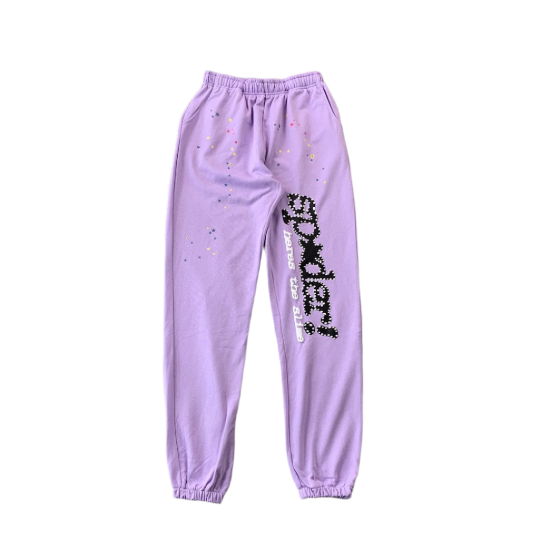 SP5DER ACAI SWEATPANTS PURPLE - Phantom Kicks