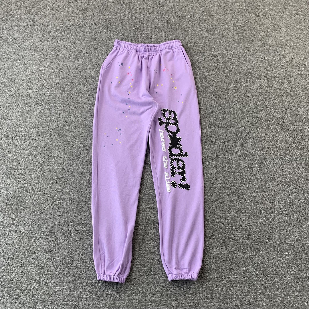 SP5DER ACAI SWEATPANTS PURPLE - Phantom Kicks