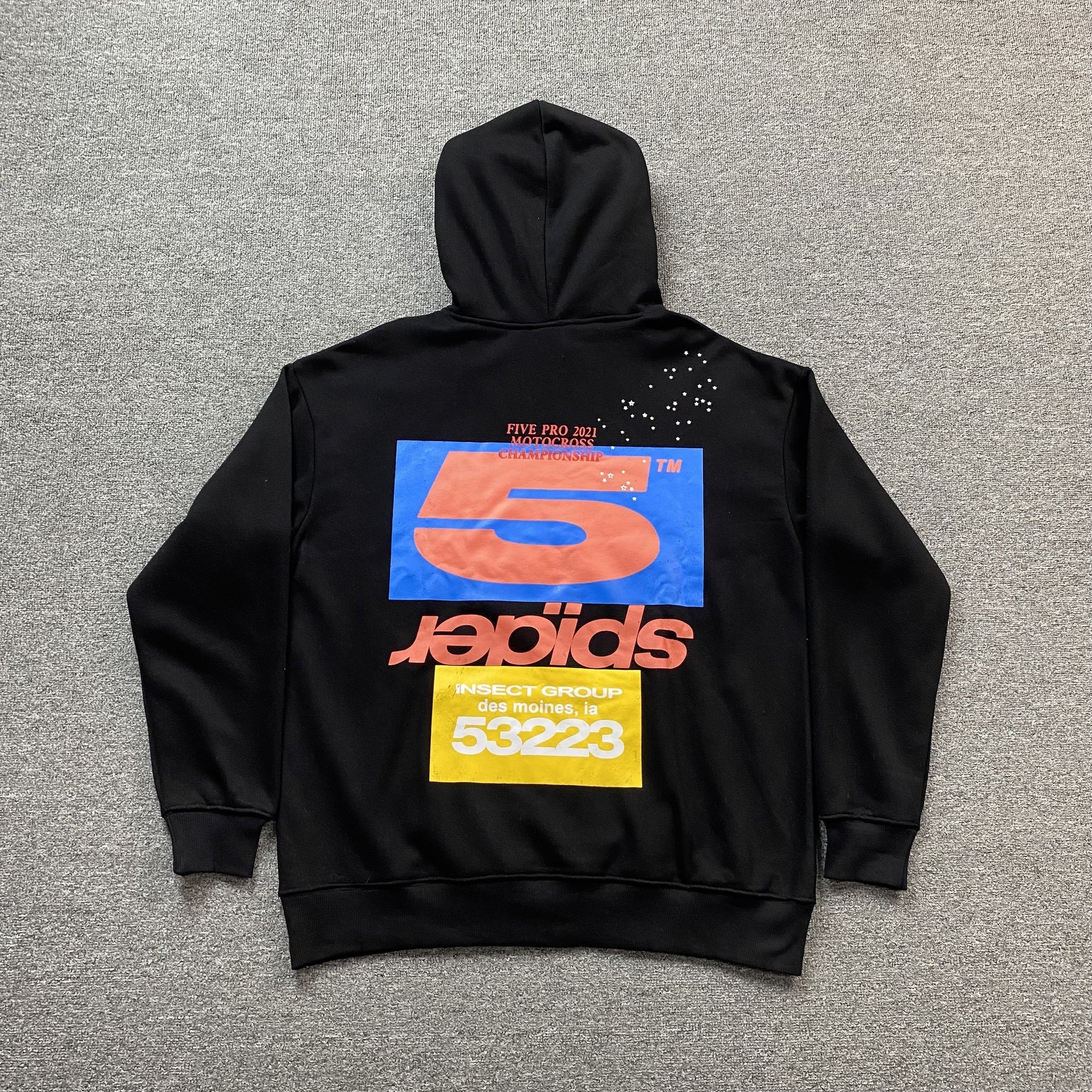 SP5DER ADULT HOODIE BLACK - Phantom Kicks
