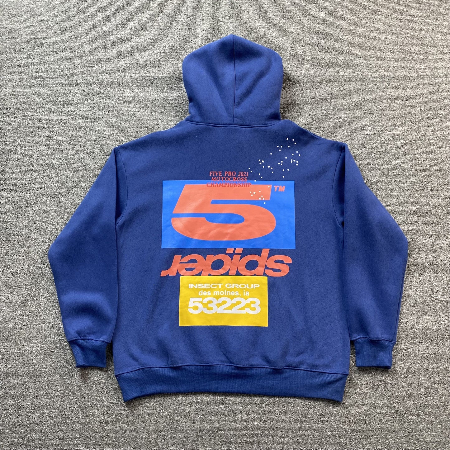 SP5DER ADULT HOODIE NAVY - Phantom Kicks