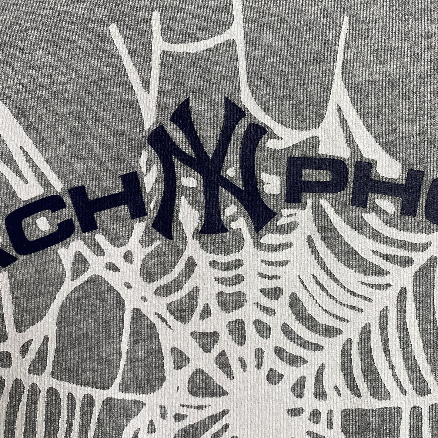 SP5DER ARACH NY PHOBIA HOODIE ASH GREY - Phantom Kicks