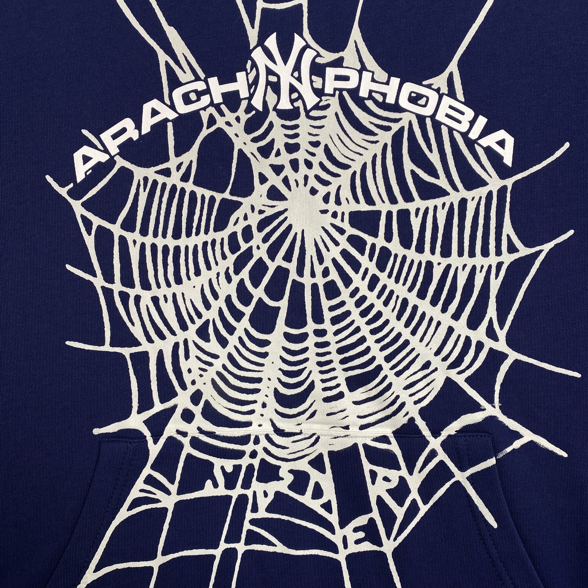 SP5DER ARACH NY PHOBIA HOODIE NAVY - Phantom Kicks