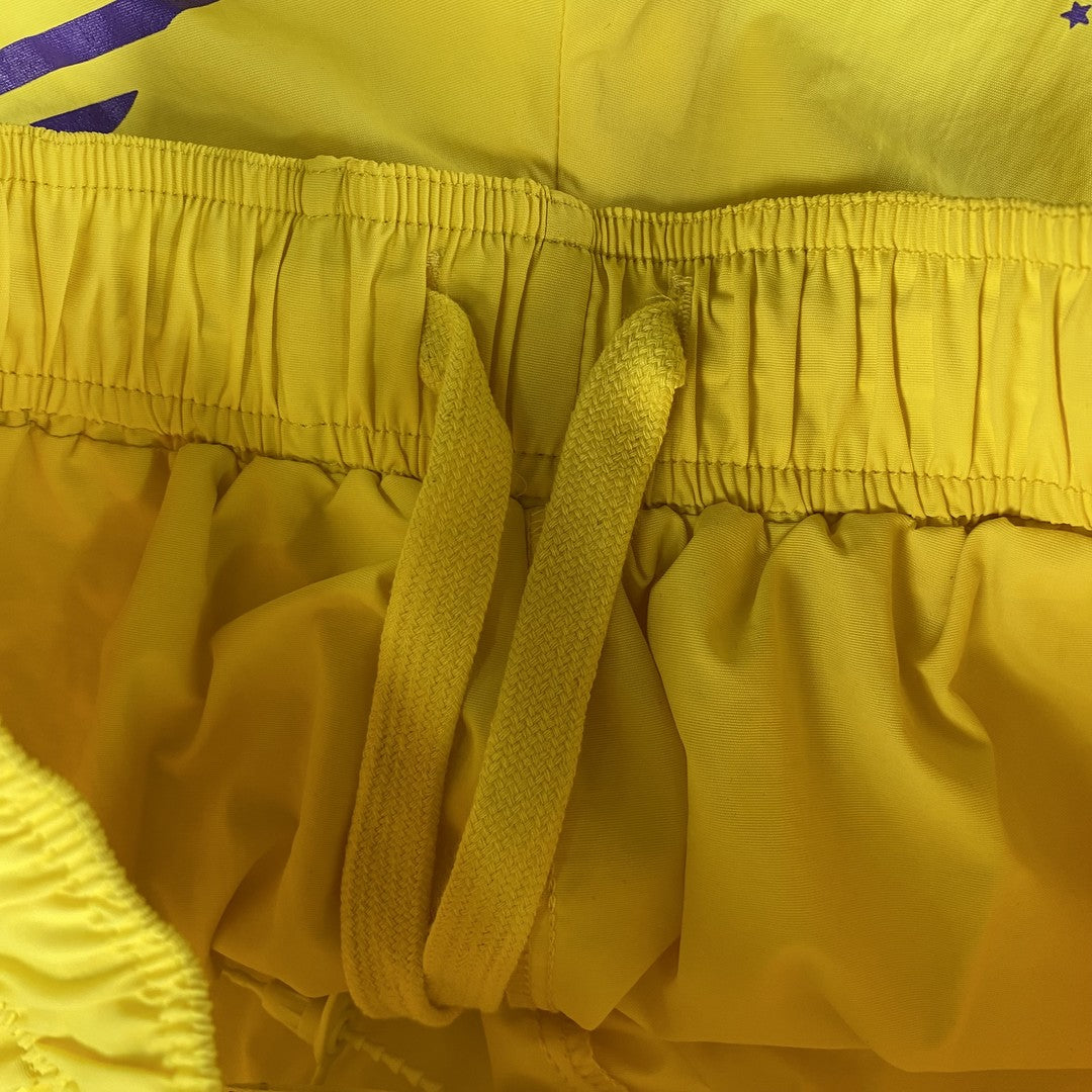 SP5DER DOUBLE LAYER SHORTS YELLOW - Phantom Kicks