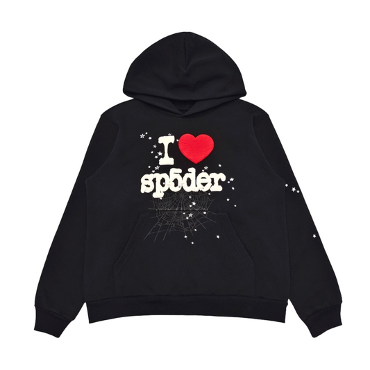 SP5DER I HEART SP5 SOUVENIR HOODIE BLACK - Phantom Kicks
