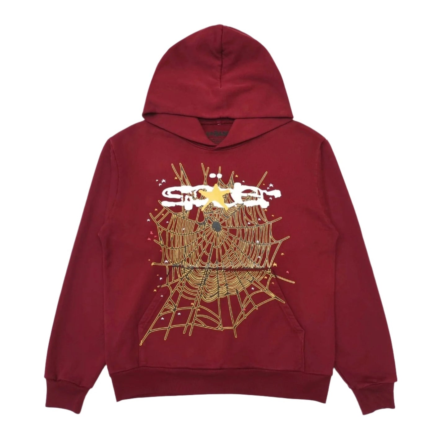 SP5DER LOGO HOODIE MAROON - Phantom Kicks