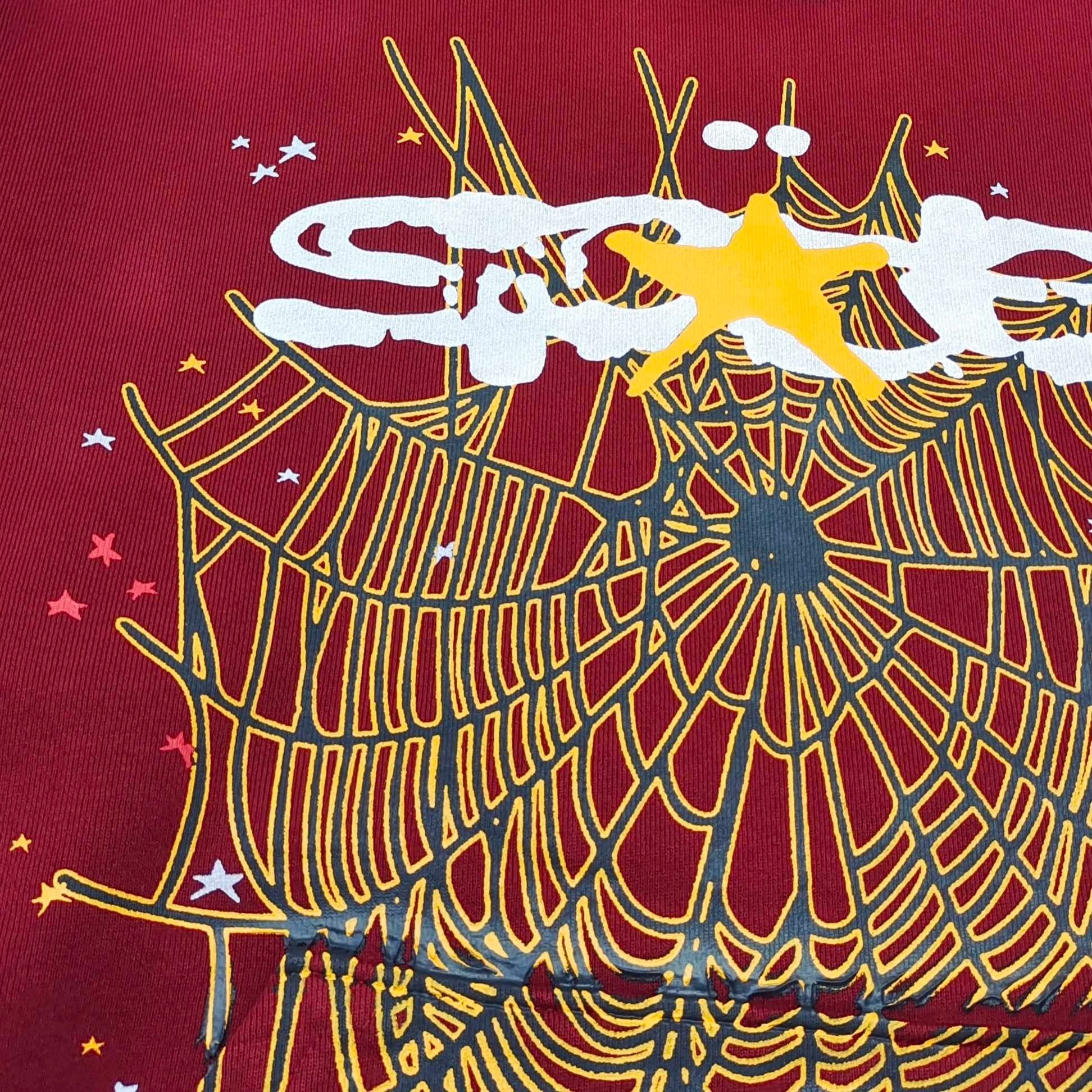 SP5DER LOGO HOODIE MAROON - Phantom Kicks