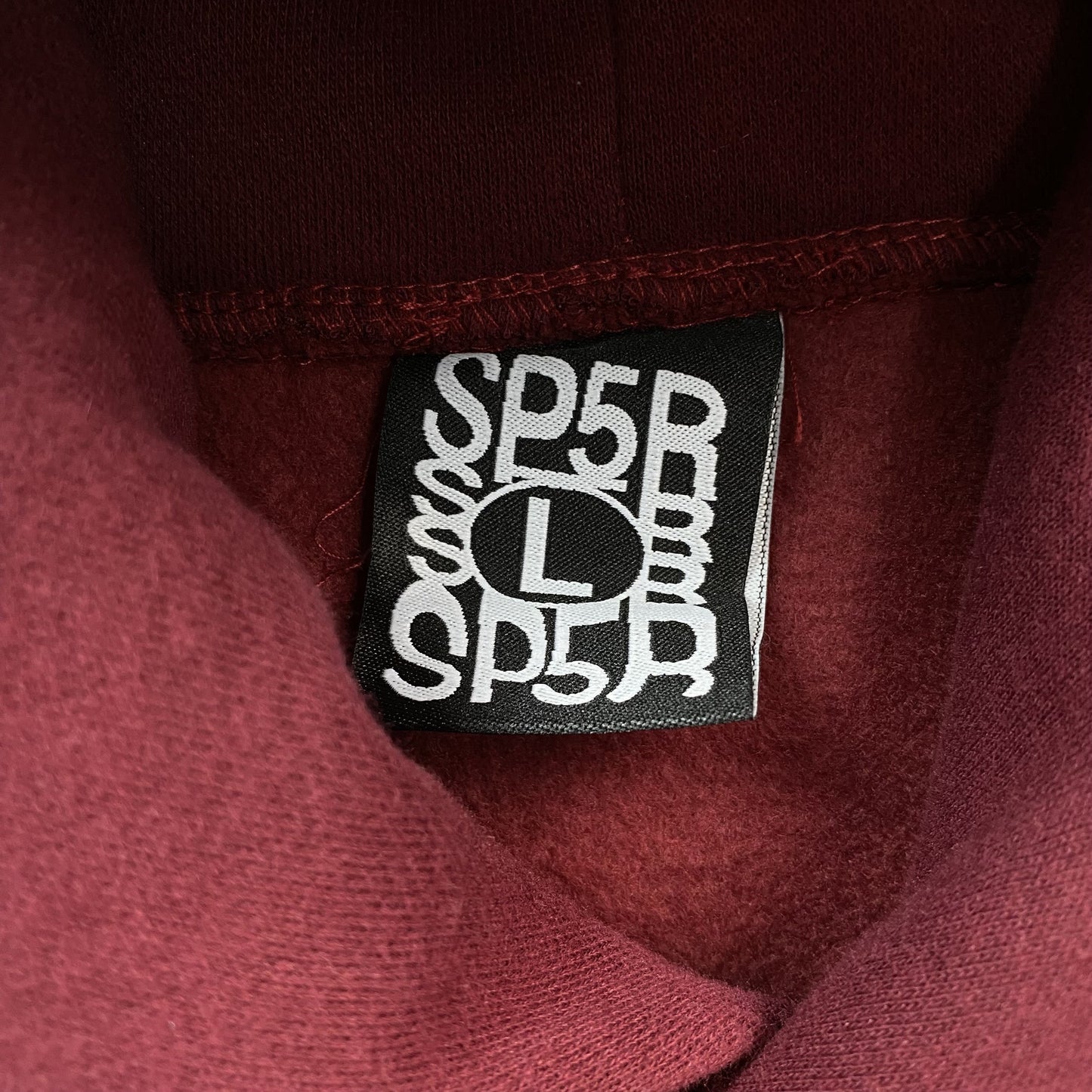 SP5DER NOCTURNAL HIGHWAY HOODIE BURGUNDY - Phantom Kicks
