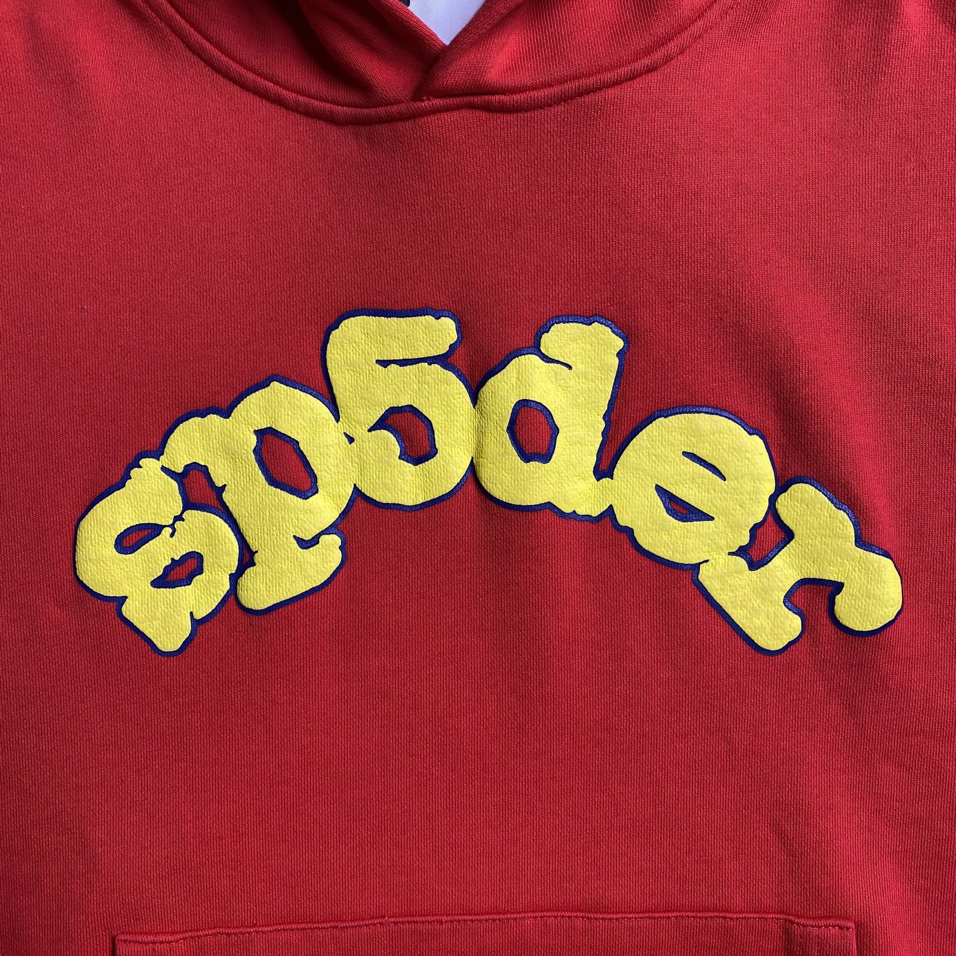 SP5DER OG LOGO HOODIE RED - Phantom Kicks
