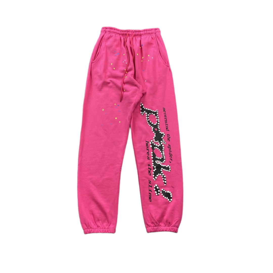 SP5DER P*NK SWEATPANTS PINK - Phantom Kicks